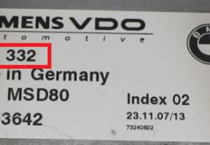 Benelli - 3-Serie E90 vanaf 2004 Motor ECU reparatie